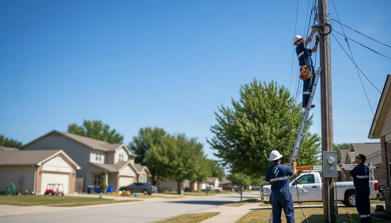 Residential electrician providing installation services in Parker, AZ
